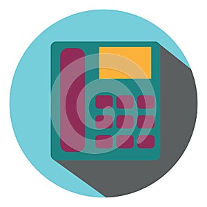 Green office phone, icon