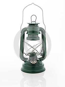 Green oil lamp