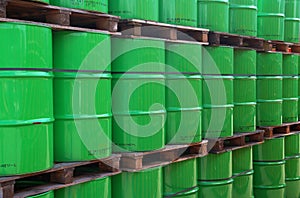 Green oildrums