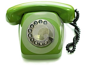 Zelený telefon 