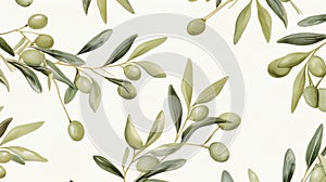 Green Olive Wallpaper: Watercolour Style With Ingrid Baars, Hinchel, And Lilia Alvarado Influence
