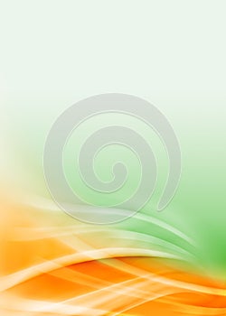 Zelený oranžový abstraktné prietok 