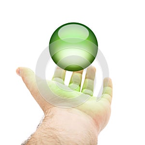 Green Orb Hand