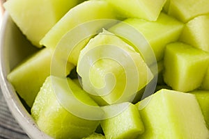Green Organic Honeydew Melon photo