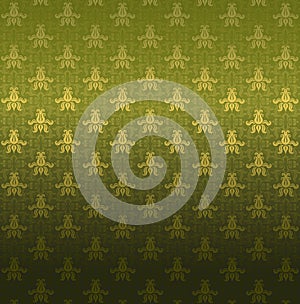 Green ornamental pattern