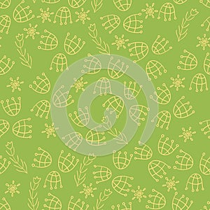 Green ornamental pattern