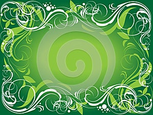 Green ornate background