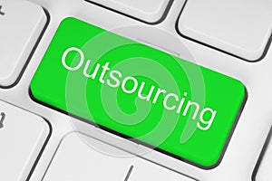 Green outsourcing button