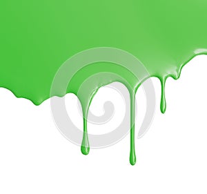 Green Paint Pouring