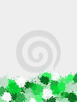 Green paint spatter background