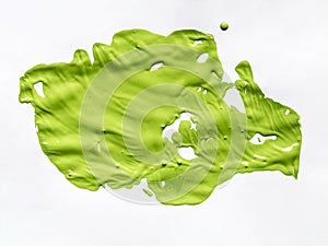 green paint white canvas. High quality photo