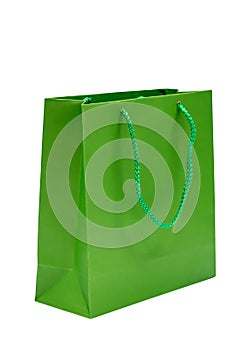 Green paper bag