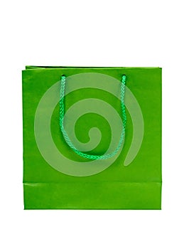 Green paper bag