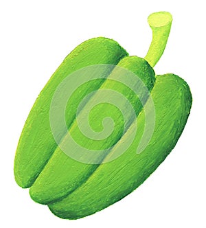 Green paprika photo