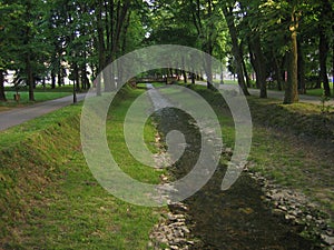 Green park in Vrnjacka banja