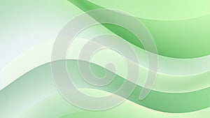 Green pastel abstract background with smooth dynamic waves