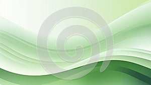 Green pastel abstract background with smooth dynamic waves