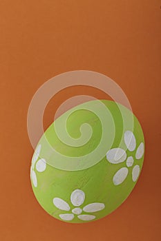 Green pastel Easter egg
