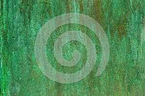 Green patina metal texture photo
