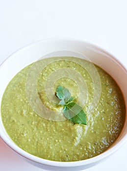 Green pea soup