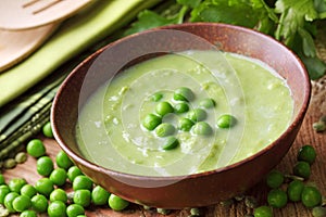 Green pea soup