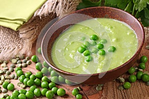 Green pea soup