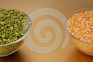 Green pea and yellow pea, split pea,