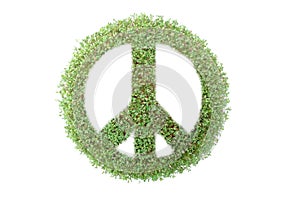 Green peace symbol