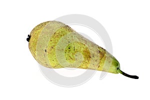 Green Pear Isolated on White Background