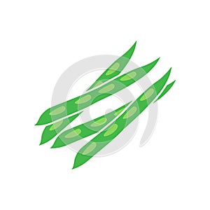 Green peas icon template vector