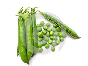 Green Peas Isolated