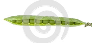 Green peas isolated on white