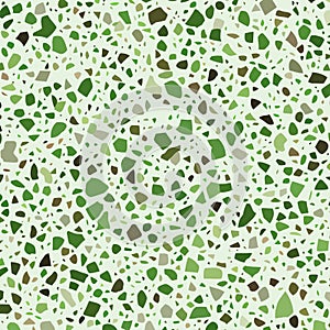 Green Pebble Terrazzo Rock Fragments