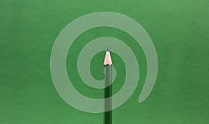 Green pencil tip