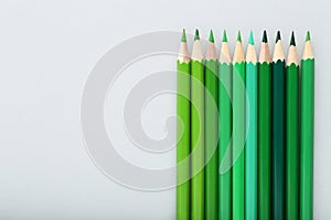 Green pencils