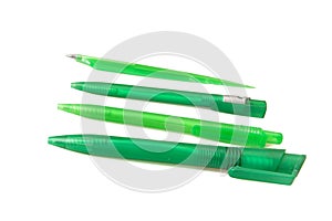 Green pens