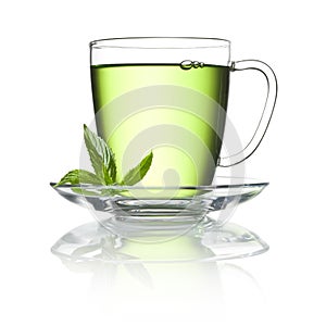 Green Peppermint Tea Cup