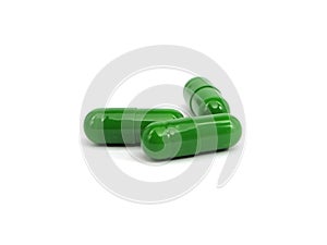 Green pharmaceutical capsules