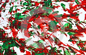 Green phosphorescent gray red spots, bright background, watercolor acrylic painting abstract background