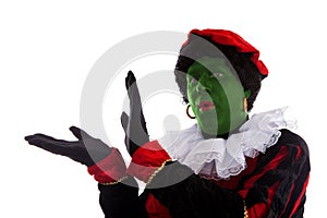 Green piet ( black pete) jest on typical Dutch character