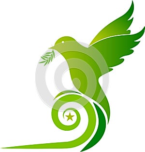 Green pigeon logo