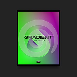 Green and Pink Gradient Cover Template with Infinity Symbol