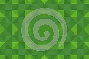 Green pixel background. Abstract triangular pixelation. Texture