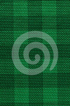 Green plaid fabric texture background
