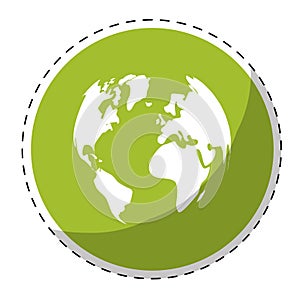 green planet earth icon image