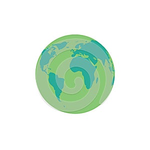 Green planet earth, save the planet day.Vector