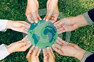 Green Planet in Your Hands. Save Earth. Environment Concept