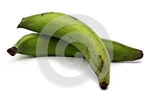 Green plantains over