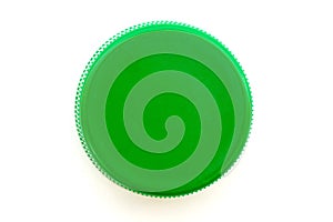 Green plastic bottle cap