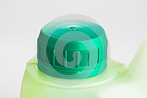 Green plastic bottle cap